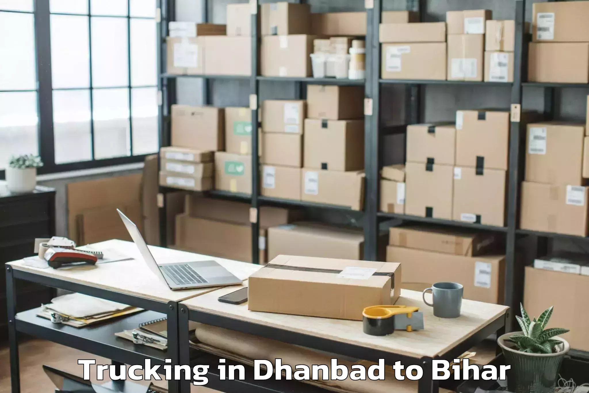 Quality Dhanbad to Basopatti Trucking